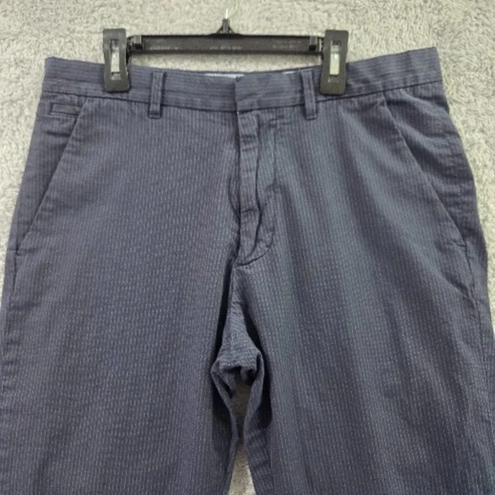 Banana‎ Republic Men's 31x32 Straight Fit Pants Navy Blue Pinstripe 100% Cotton